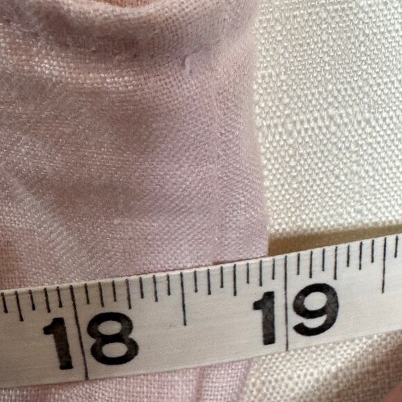 SUSAN BRISTOL 100% Linen Top Size M Embroidered Summer Beach Lagenlook Coastal - Picture 7 of 8